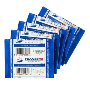 Panini WM France 98 Tüte – Ungeöffnet Mit 5 Original Stickern 15